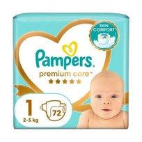 Pampers Premium Care Pieluszki, rozmiar 1, 72 sztuk