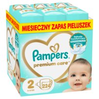 Pampers Premium Care Pieluszki, rozmiar 2, 224 szt. (4-8 kg)