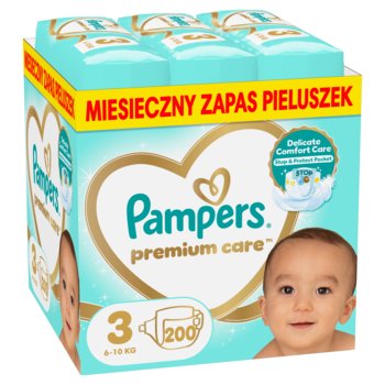Pampers Premium Care Pieluszki, rozmiar 3, 200 szt. (6-10 kg) - Pampers