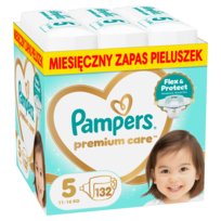 Pampers Premium Care Rozmiar 5, 132 Pieluszek, 11kg-16kg