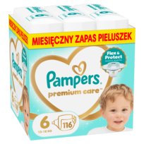 Pampers Premium Care Rozmiar 6, 116 Pieluszek, 13kg-18kg