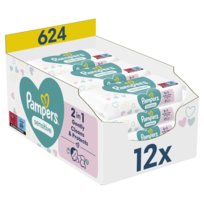 Pampers Sensitive Chusteczki nawilżane, 12x52szt.