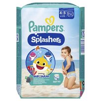 Pampers Splashers 4-5 (9-15 kg) jednorazowe pieluszki do pływania Baby Shark, 11szt. Pampers