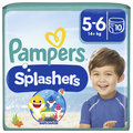 Pampers, Splashers, Pieluszki jednorazowe do pływania, rozmiar 5-6, 14+ kg, 10 szt. - Pampers