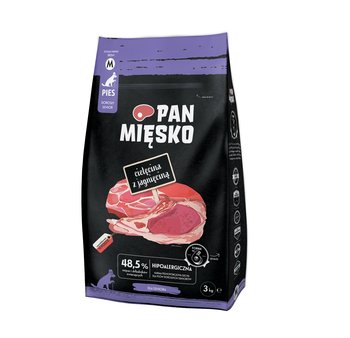 Pan Mięsko Cielęcina z jagnięciną senior chrupki M 3 kg - PAN MIĘSKO