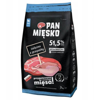 Pan Mięsko Karma cielęcina z przepiórką chrupki L dla szczeniąt 3kg - PAN MIĘSKO