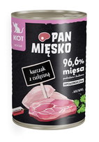 Pan Mięsko Karma mokra dla kota kurczak Z Cielęciną Dla Kociąt 400g