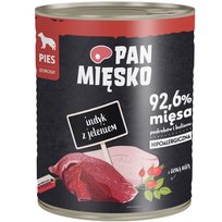 Pan Mięsko karma mokra dla psów Indyk z jeleniem 800g