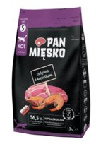 Pan Mięsko Sucha Karma Dla Kota 5kg Cielęcina Z Krewetkami Chrupki S
