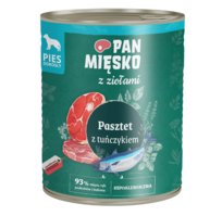 Pan Mięsko Z Ziołami Pasztet Z Tuńczykiem Karma Mokra Dla Psa 800G