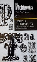 Pan Tadeusz Lekcja Literatury Mickiewicz Adam