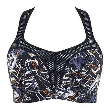 Panache, Stanik Sport Wired Sports Bra Ink Splat Multikolor (5021B-INK-SPLAT) - PANACHE