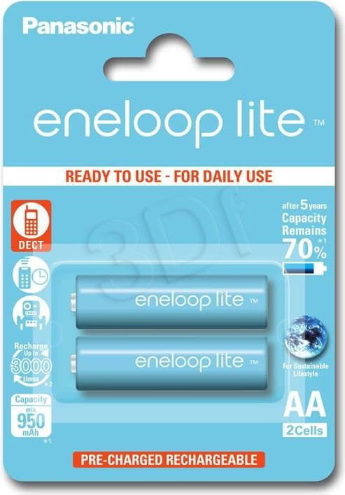 Panasonic Akumulator Eneloop Lite AA R6 950mAh 2 Szt Panasonic