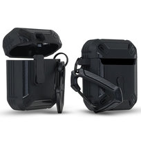 PANCERNE ETUI DO APPLE AIRPODS 1 / 2  CASE COVER OBUDOWA + KARABIŃCZYK