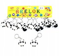 Panda Biało Czarny Miś Brelok Do Kluczy Plecaka Do Torebki Zestaw 12Szt Midex