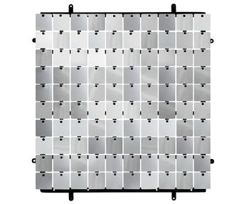 Panel dekoracyjny srebrny, czarne tło typ B, 30x30 cm/ 100 kwadratów - Inna marka