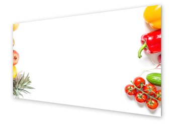 Panel kuchenny HOMEPRINT Biała tafla z warzywami 100x50 cm - HOMEPRINT