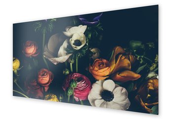 Panel kuchenny HOMEPRINT Bukiet kolorowych kwiatów 125x50 cm - HOMEPRINT