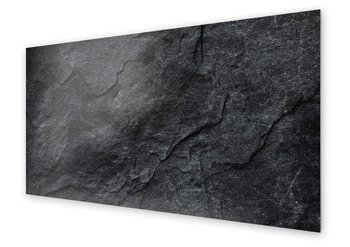 Panel kuchenny HOMEPRINT Czarno szary kamień 125x50 cm - HOMEPRINT