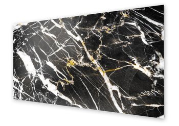 Panel kuchenny HOMEPRINT Czarny marmur ze złotem 140x70 cm - HOMEPRINT