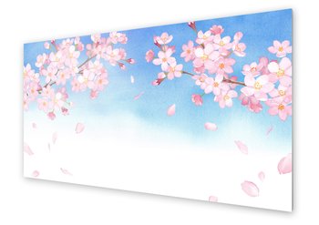 Panel kuchenny HOMEPRINT Kwiat wiśni na tle nieba 120x60 cm - HOMEPRINT
