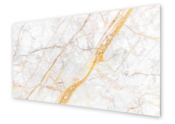 Panel kuchenny HOMEPRINT Marmu ze złotym akcentem 125x50 cm - HOMEPRINT