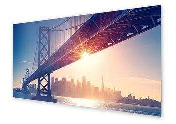 Panel kuchenny HOMEPRINT Most Golden Gate w San Francisco 100x50 cm - HOMEPRINT