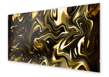 Panel kuchenny HOMEPRINT Rozmyte czarno złote tło 100x50 cm - HOMEPRINT