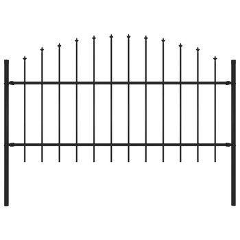 Panel ogrodzeniowy stalowy 1,7m czarny 100-125cm - Zakito Europe