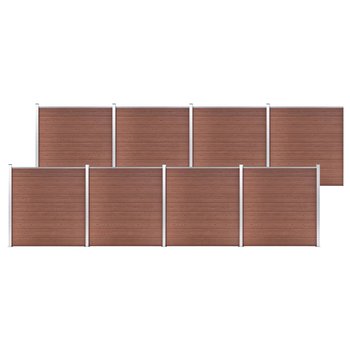 Panel ogrodzeniowy WPC 1391x186 brązowy - Zakito Europe