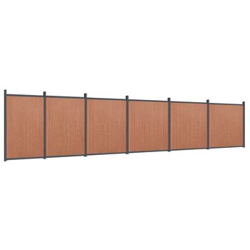 Panel ogrodzeniowy WPC brązowy 1045x186 cm - kompl - Zakito Europe
