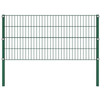 Panel ogrodzeniowy ze słupkami VIDAXL, zielony, 0,8x1,7 m - vidaXL