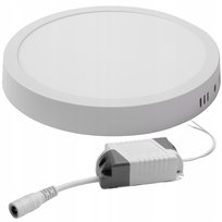 Panel Plafon Led Natynkowy Okrągły 18w Nie Mruga