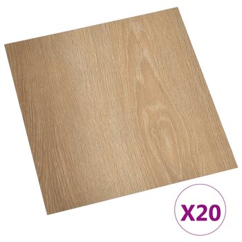 Panel PVC 30,5x30,5 cm, brązowy, 20 szt., 1,86 m² - Zakito Europe