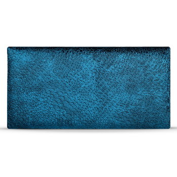 Panel ścienny 30 x 60 cm tapicerowany w kolorze niebieskim z teksturą “kropelki” - Postergaleria