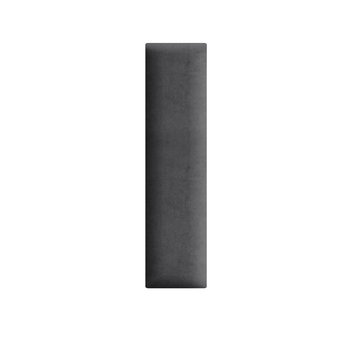 Panel ścienny 60 x 15 cm tapicerowany 3D Wezgłowie w kolorze ciemnoszarym - Postergaleria