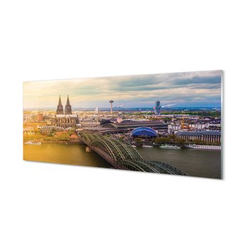 Panel ścienny Niemcy Rzeka panoramy mosty 125x50 cm - Tulup