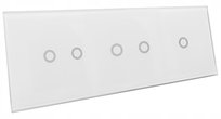 PANEL SZKLANY DOTYKOWY WŁĄCZNIK 2+2+1 BIAŁY