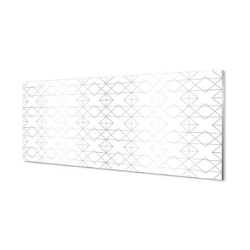 Panel szkło hartowane Kontury wielokątów 125x50 cm - Tulup