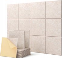 PANELE AKUSTYCZNE KREMOWE 30X30X1 12X SAMOPRZYLEPNE WYGŁUSZAJĄCE IZOLACYJNE Inny producent