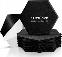Panele akustyczne maty wygłuszające samoprzylepne 35,6x30,5x1 cm 12szt Inny producent
