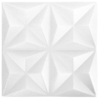 Panele ścienne 3D - 48 szt. (50x50 cm) - biel orig