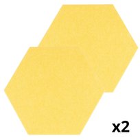 Panele Ścienne Filcowe 3d Heksagon Paczka 2szt Akustyczne Dekoracyjne Duże 40x46cm