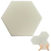 PANELE ŚCIENNE FILCOWE 3D HEKSAGON zagłówek samoprzylepne akustyczne soft plaster miodu hexagon ECRU /Iteams4now