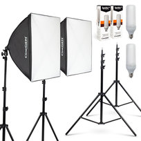 Panolux™ Zestaw lamp SOFTBOX 50x50 85W LED