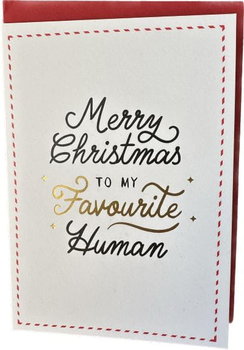 Paperchase- Kartka świąteczna Merry Christmas To My Favourite Human z kopertą - Paperchase