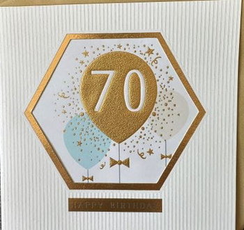 Paperchase- Kartka urodzinowa '70 Happy Birthday' - Paperchase