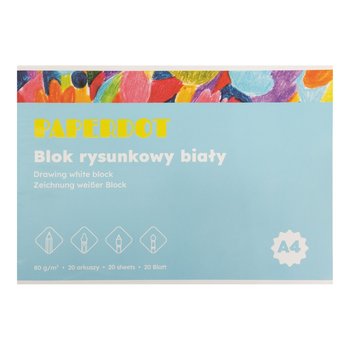 Paperdot. Blok Rysunkowy, Biały A4, 80g - Paperdot