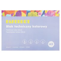 PAPERDOT Blok techniczny kolorowy A3, 160g, 10 ark