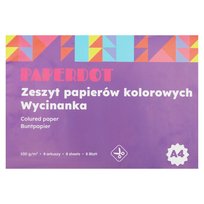PAPERDOT Blok Wycinanka A4, 8 ark, 100 g